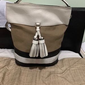 Burberry Canvas Ashby Bucket Bag